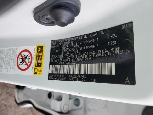 2018 TOYOTA HIGHLANDER #3284774539