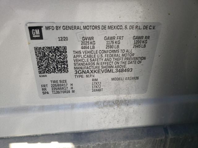 2021 CHEVROLET EQUINOX LT #3287656042