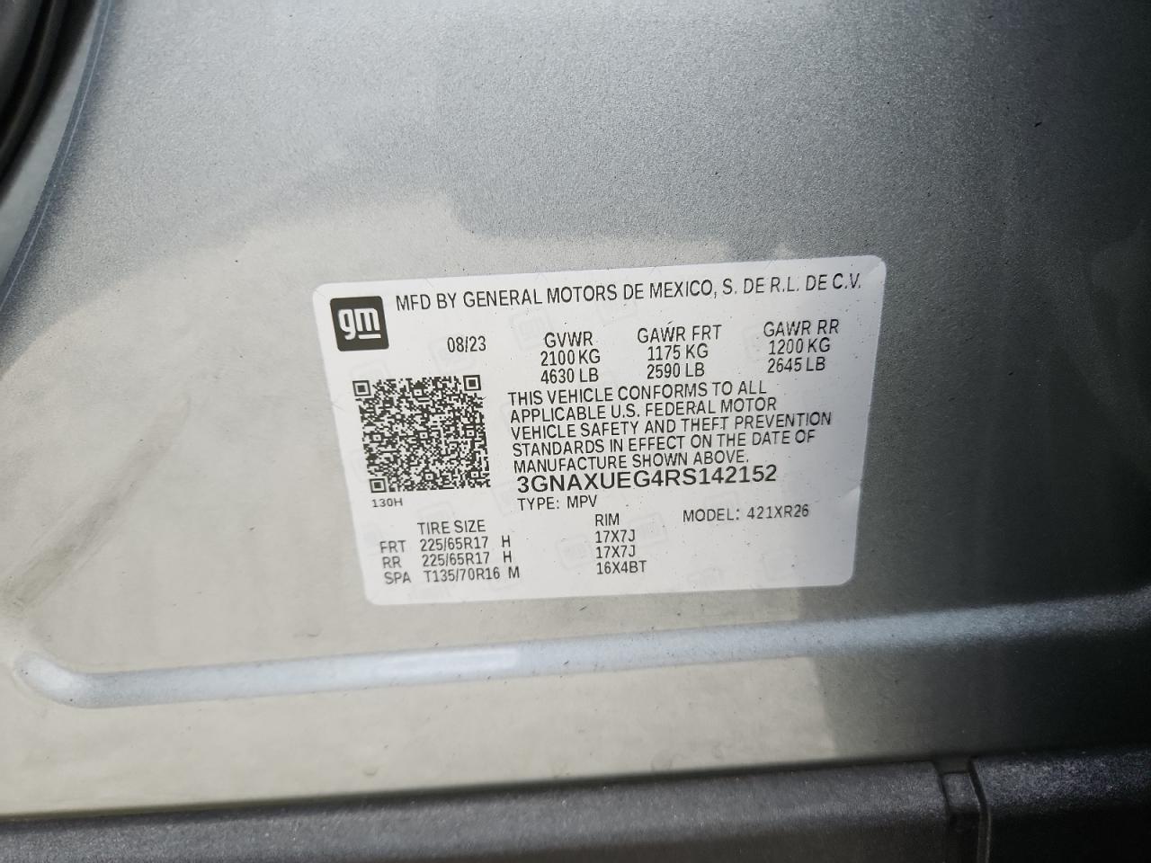 CHEVROLET EQUINOX LT