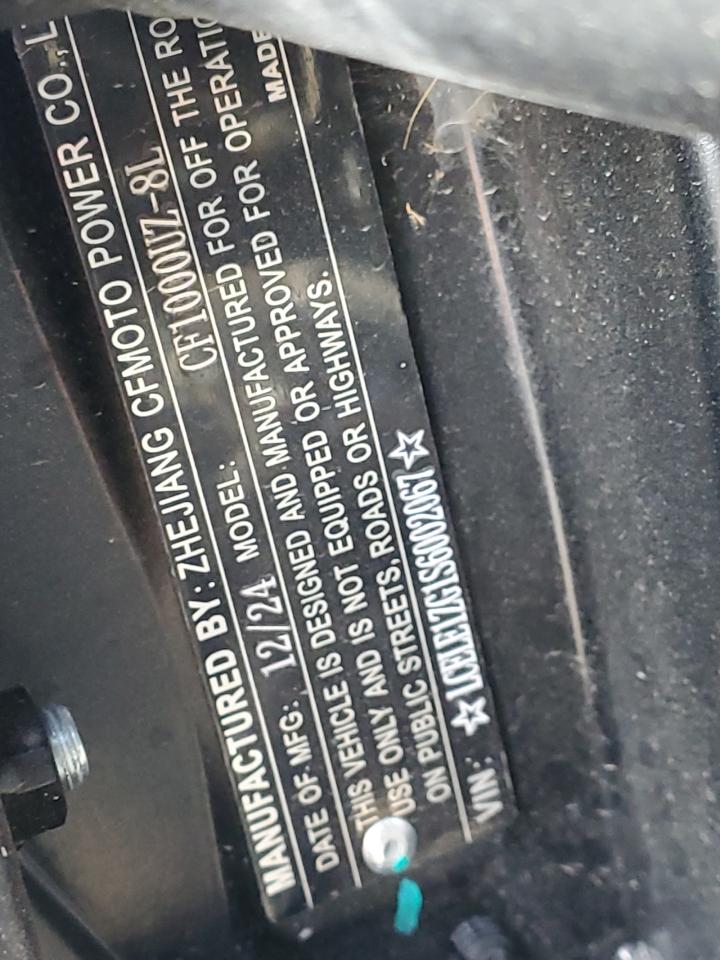 Lot #3285795650 2025 CFMOTO UFORCE XL PRO