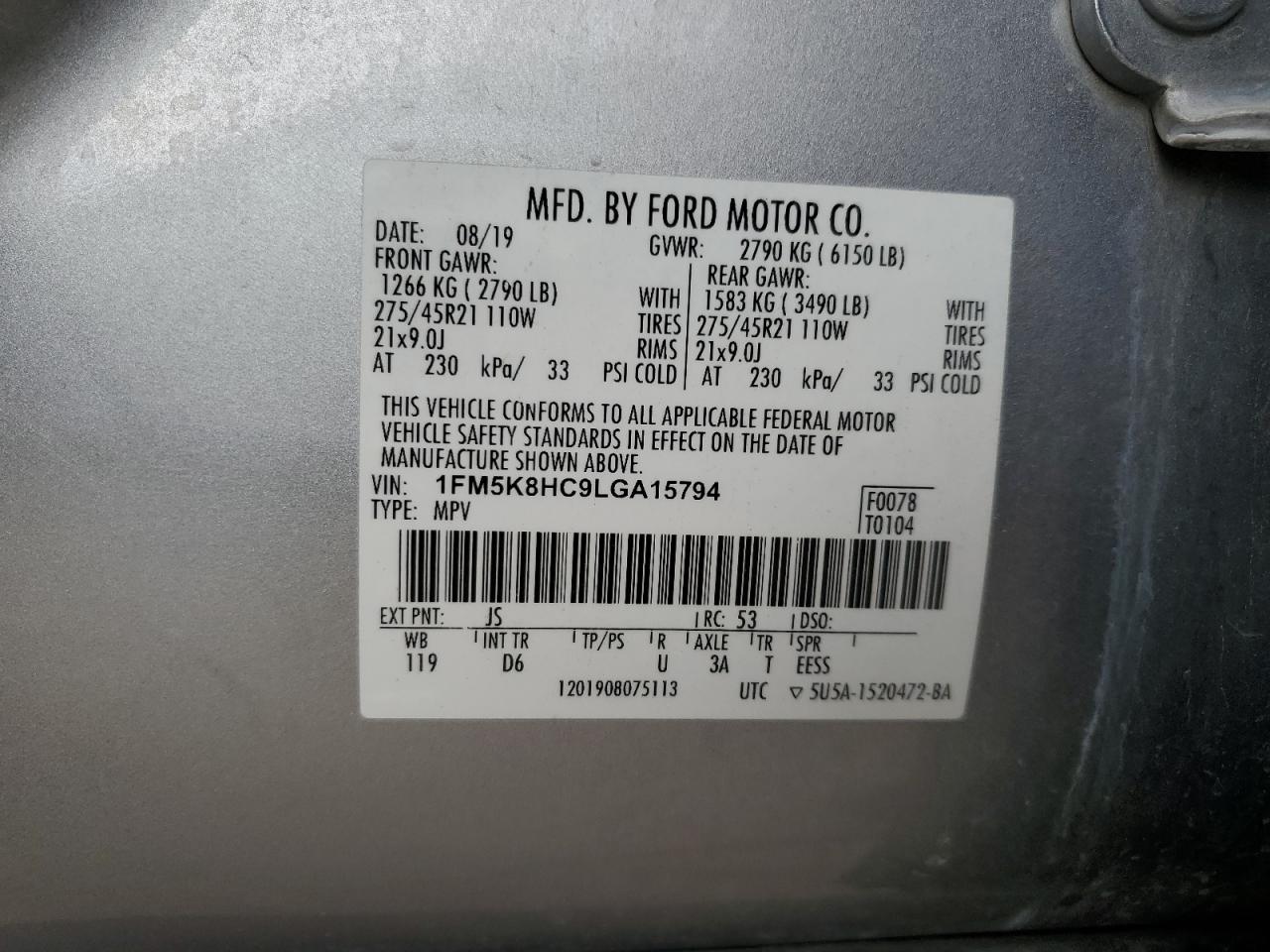 FORD EXPLORER PLATINUM