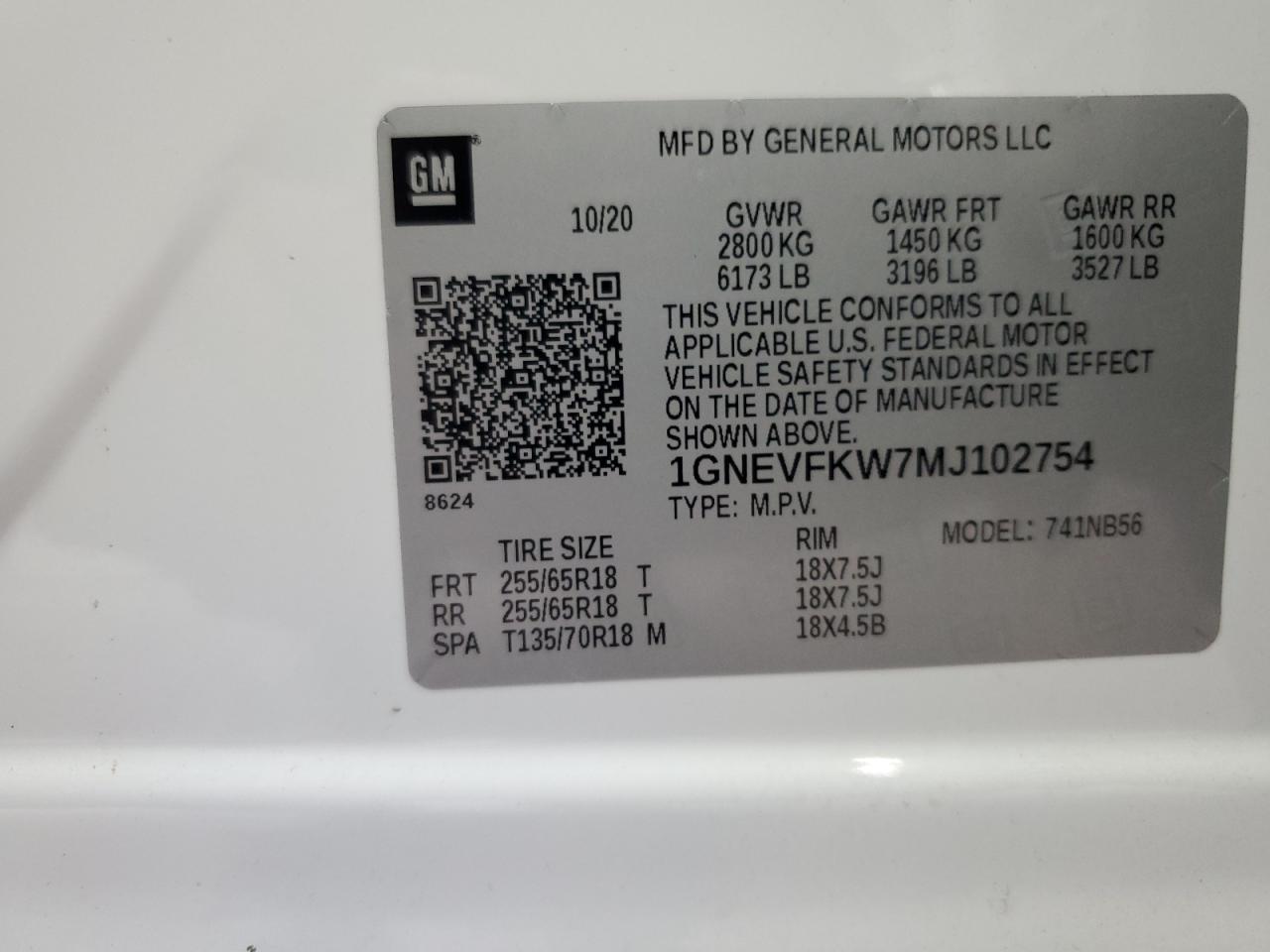 CHEVROLET TRAVERSE LS