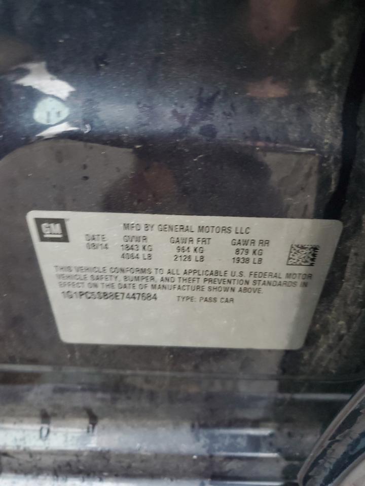 Lot #3303665936 2014 CHEVROLET CRUZE LT