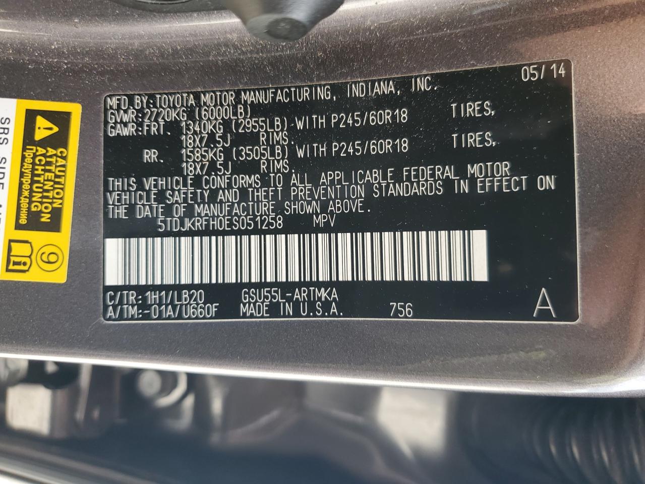 TOYOTA HIGHLANDER XLE