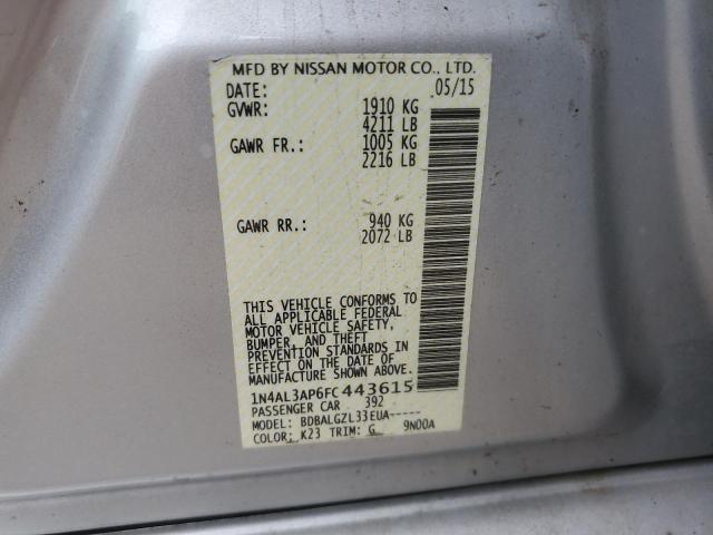 2015 NISSAN ALTIMA 2.5 #3278946053