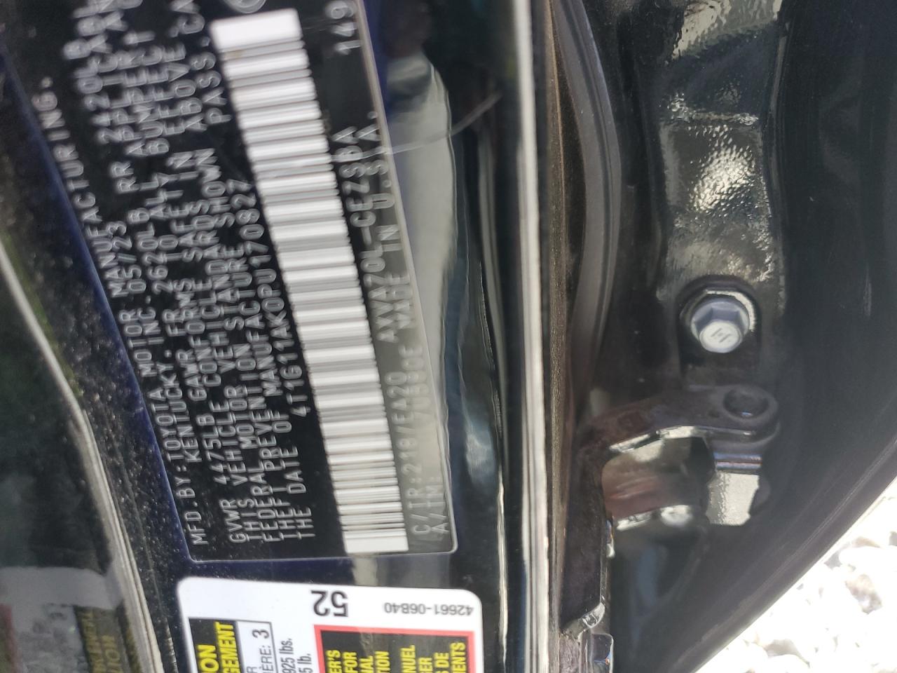 TOYOTA CAMRY SE NIGHT SHADE