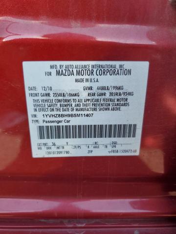 2011 MAZDA 6 I - 1YVHZ8BH9B5M11407