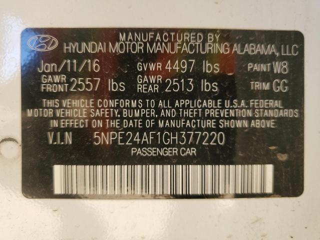 2016 HYUNDAI SONATA SE #3302663008