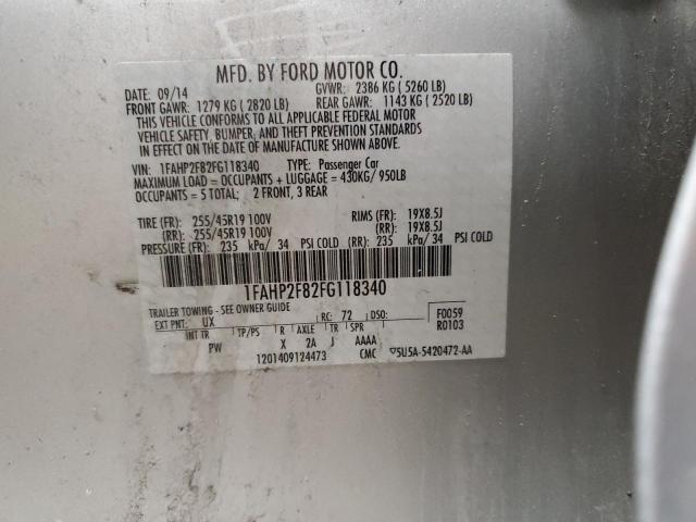 2015 FORD TAURUS LIM - 1FAHP2F82FG118340