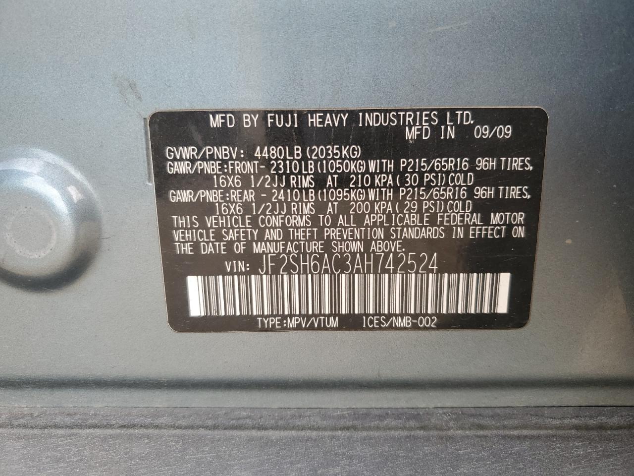 SUBARU FORESTER 2.5X