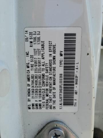 2015 HONDA CROSSTOUR EXL 5J6TF3H50FL000398