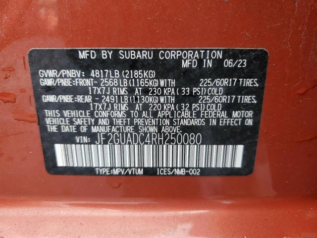 2024 SUBARU CROSSTREK PREMIUM - JF2GUADC4RH250080