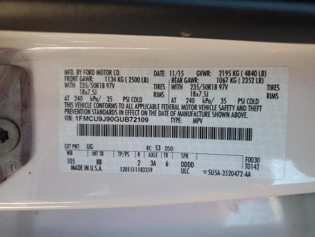 2016 FORD ESCAPE TIT #3278780617