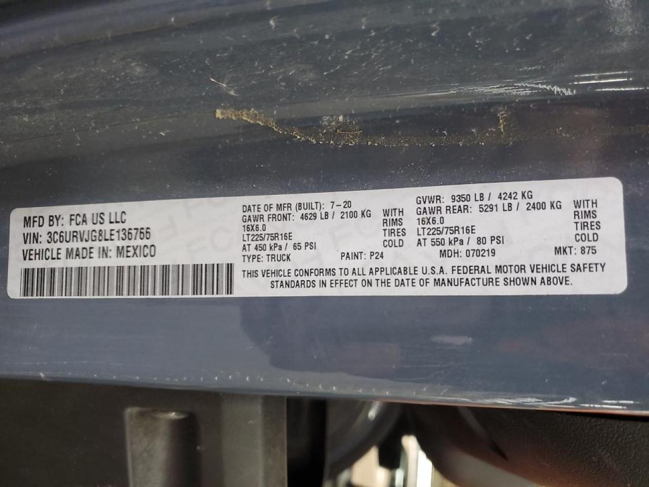 RAM PROMASTER 3500 HIGH