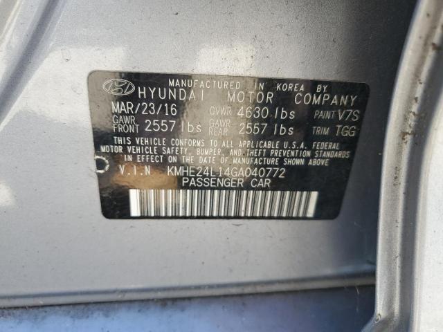 2016 HYUNDAI SONATA HYB KMHE24L14GA040772