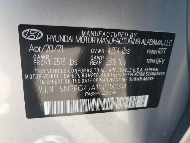 2021 HYUNDAI SONATA SE 5NPEG4JA1MH130314