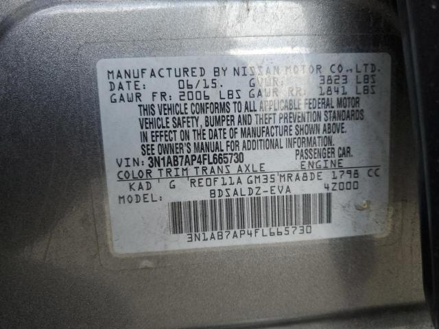 2015 NISSAN SENTRA S - 3N1AB7AP4FL665730