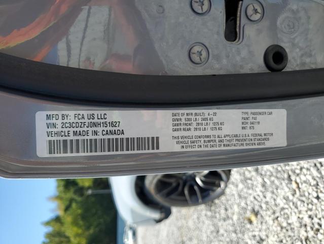 2022 DODGE CHALLENGER - 2C3CDZFJ0NH151627