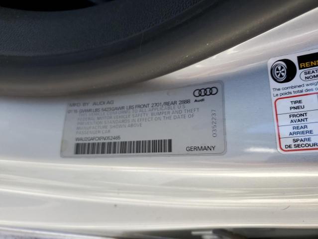 2015 AUDI A7 PRESTIG WAU2GAFCXFN052465