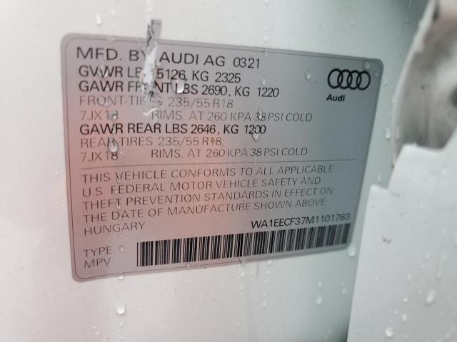 2021 AUDI Q3 PREMIUM PLUS S LINE 45 WA1EECF37M1101783