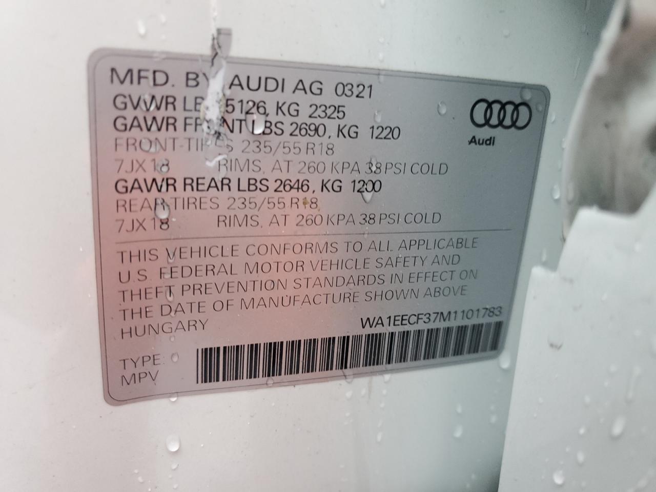 AUDI Q3 PREMIUM PLUS S LINE 45