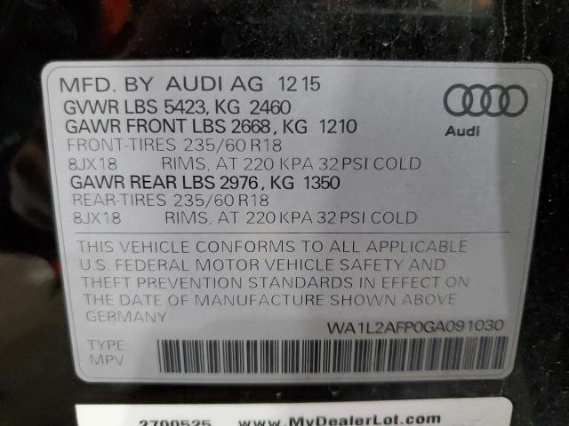 2016 AUDI Q5 PREMIUM PLUS #3268477761
