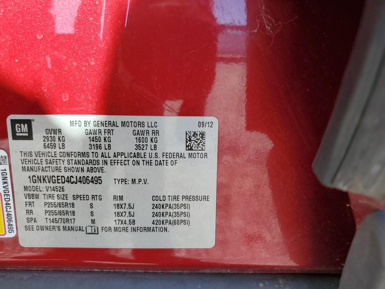 CHEVROLET TRAVERSE LT