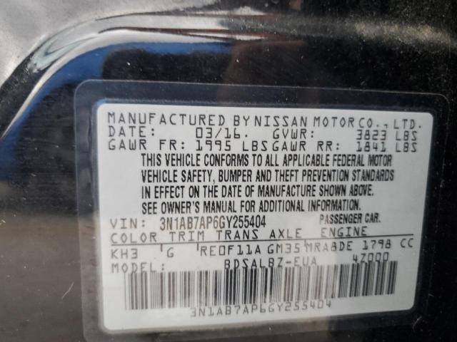 2016 NISSAN SENTRA S #3297082486