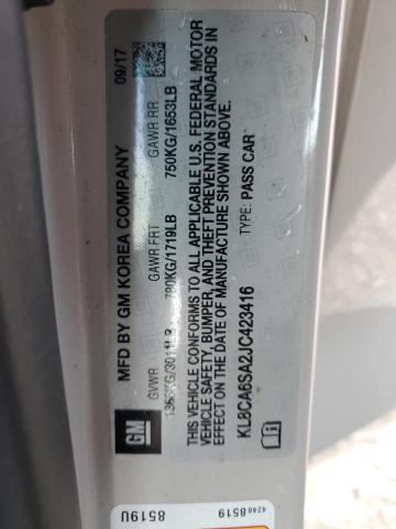 2018 CHEVROLET SPARK LS KL8CA6SA2JC423416