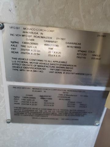 2001 ROADMASTER RAIL MOTORHOME #3315785345