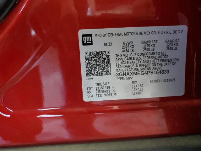 2023 CHEVROLET EQUINOX RS 3GNAXMEG4PS164830