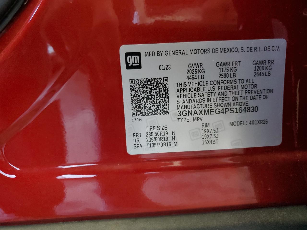 CHEVROLET EQUINOX RS