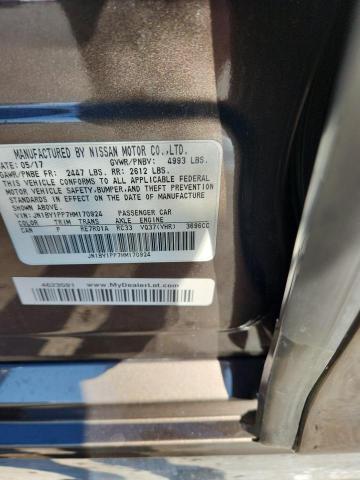 2017 INFINITI Q70L 3.7 JN1BY1PP7HM170924