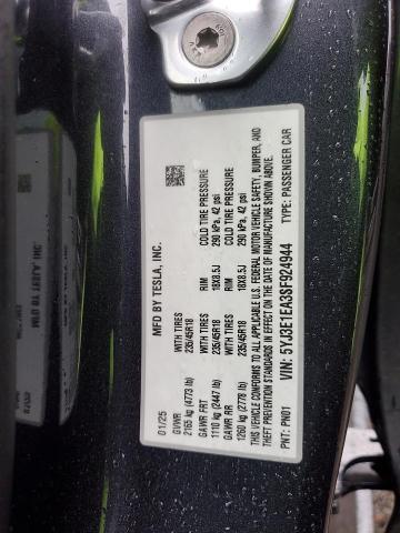 2025 TESLA MODEL 3 #3297903802