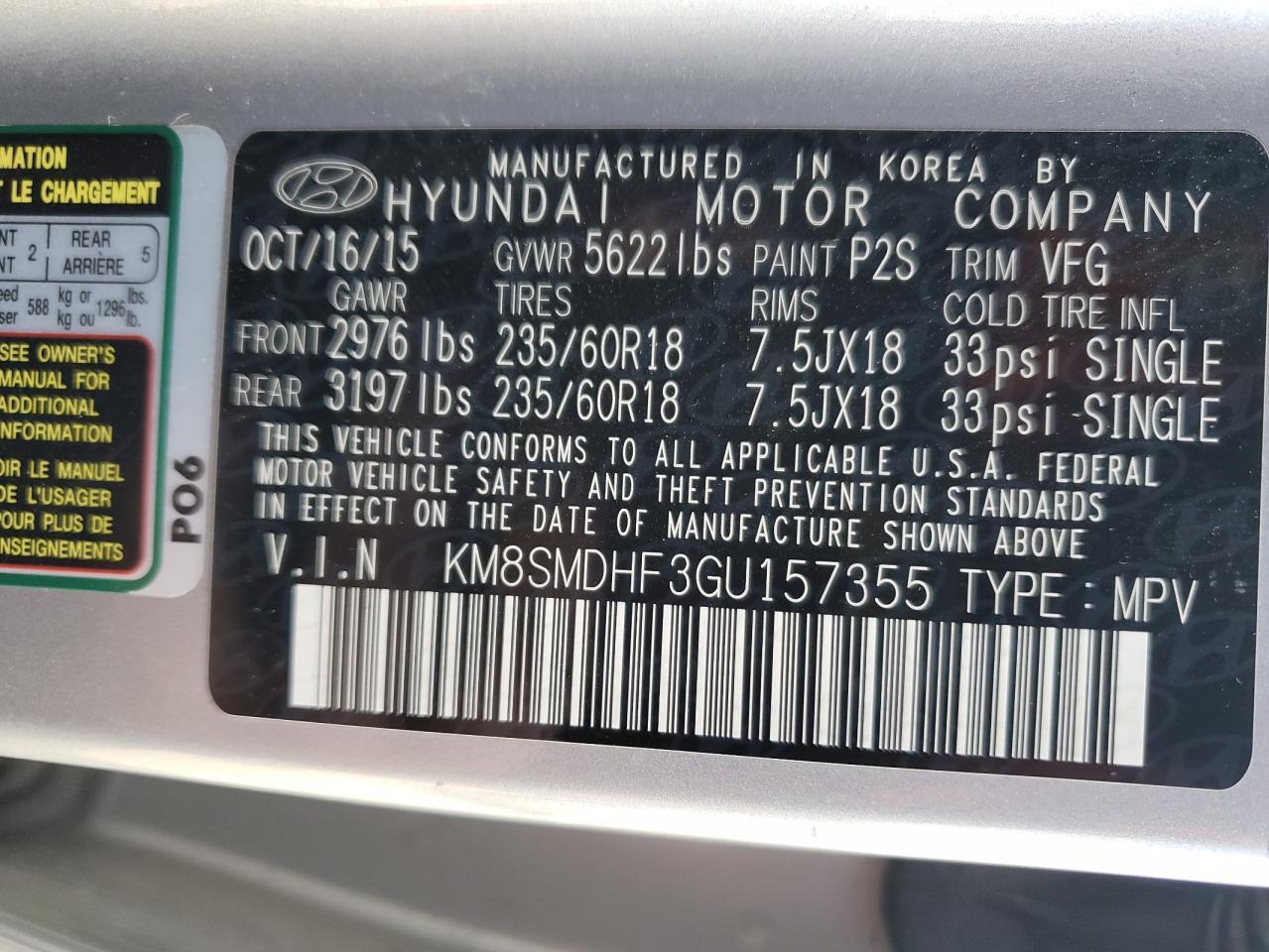 HYUNDAI SANTA FE SE