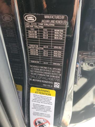 2020 LAND ROVER RANGE ROVE #3292490735