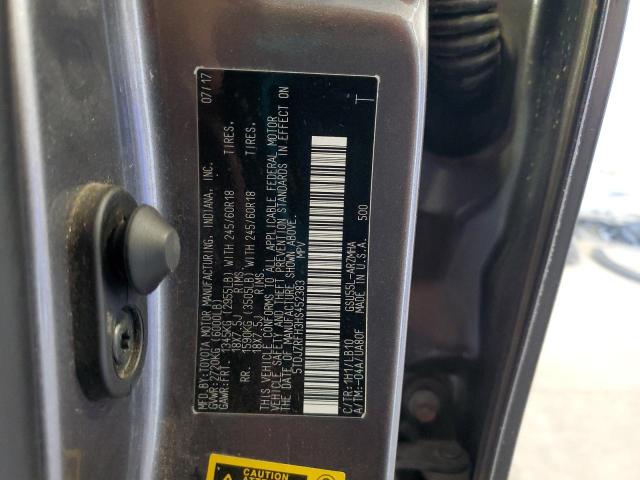 2017 TOYOTA HIGHLANDER #3296303434