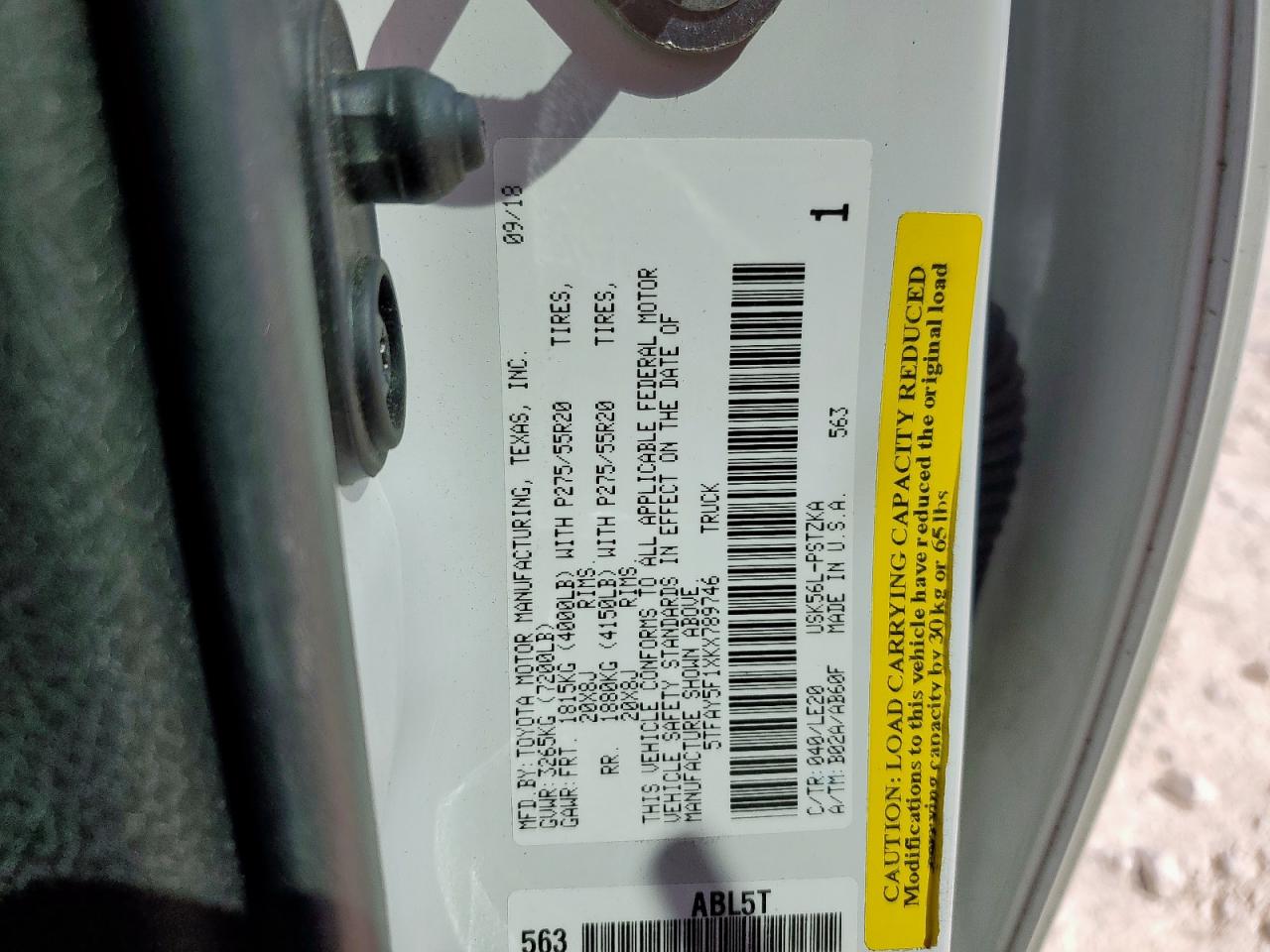 TOYOTA TUNDRA CREWMAX 1794