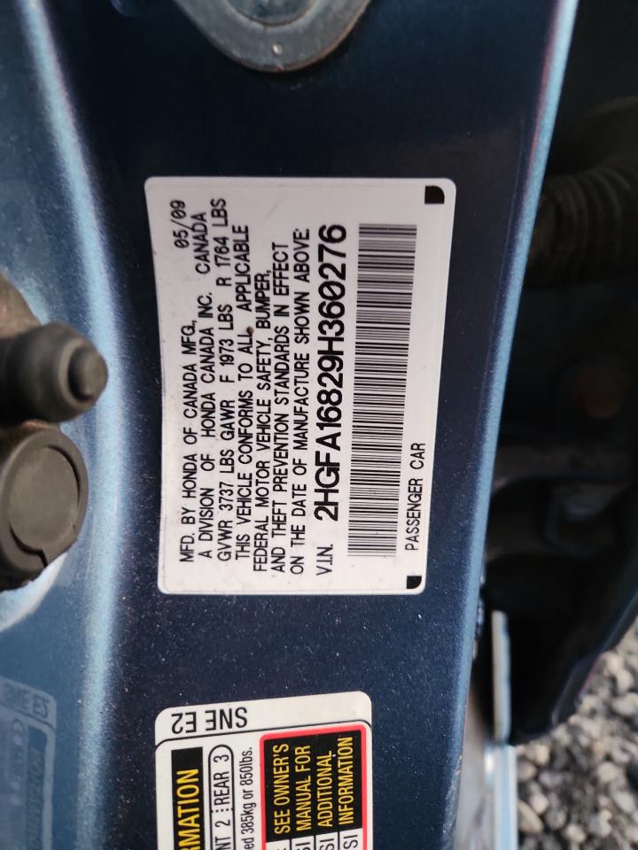 Lot #3284671322 2009 HONDA CIVIC EX