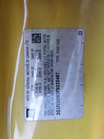 2015 CHEVROLET CAMARO 2SS 2G1FJ1EW2F9225487