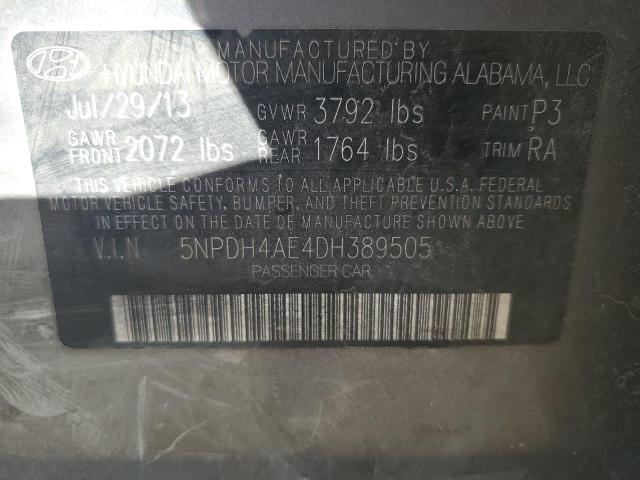 2013 HYUNDAI ELANTRA GL - 5NPDH4AE4DH389505