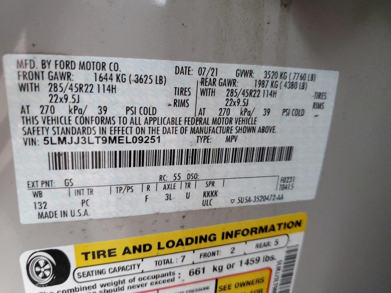 LINCOLN NAVIGATOR L RESERVE