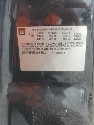 2012 CHEVROLET IMPALA LT - 2G1WB5E36C1193633