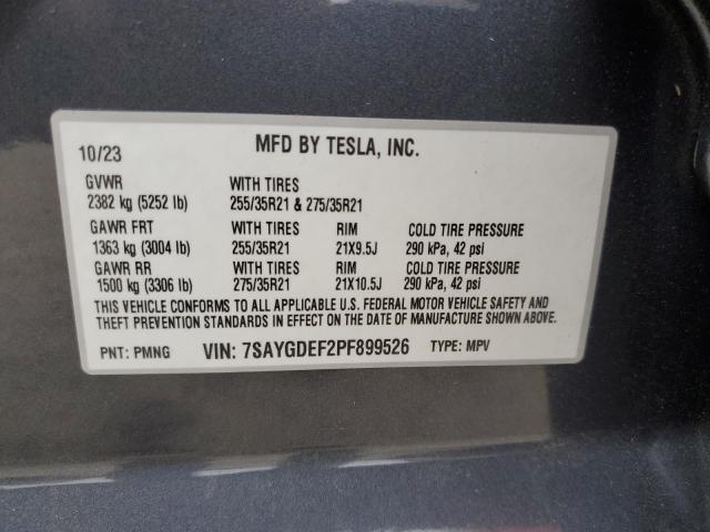 2023 TESLA MODEL Y - 7SAYGDEF2PF899526