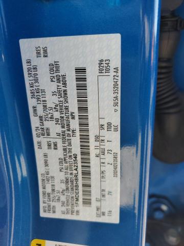 2024 FORD BRONCO OUT 1FMDE8BH8RLA23540