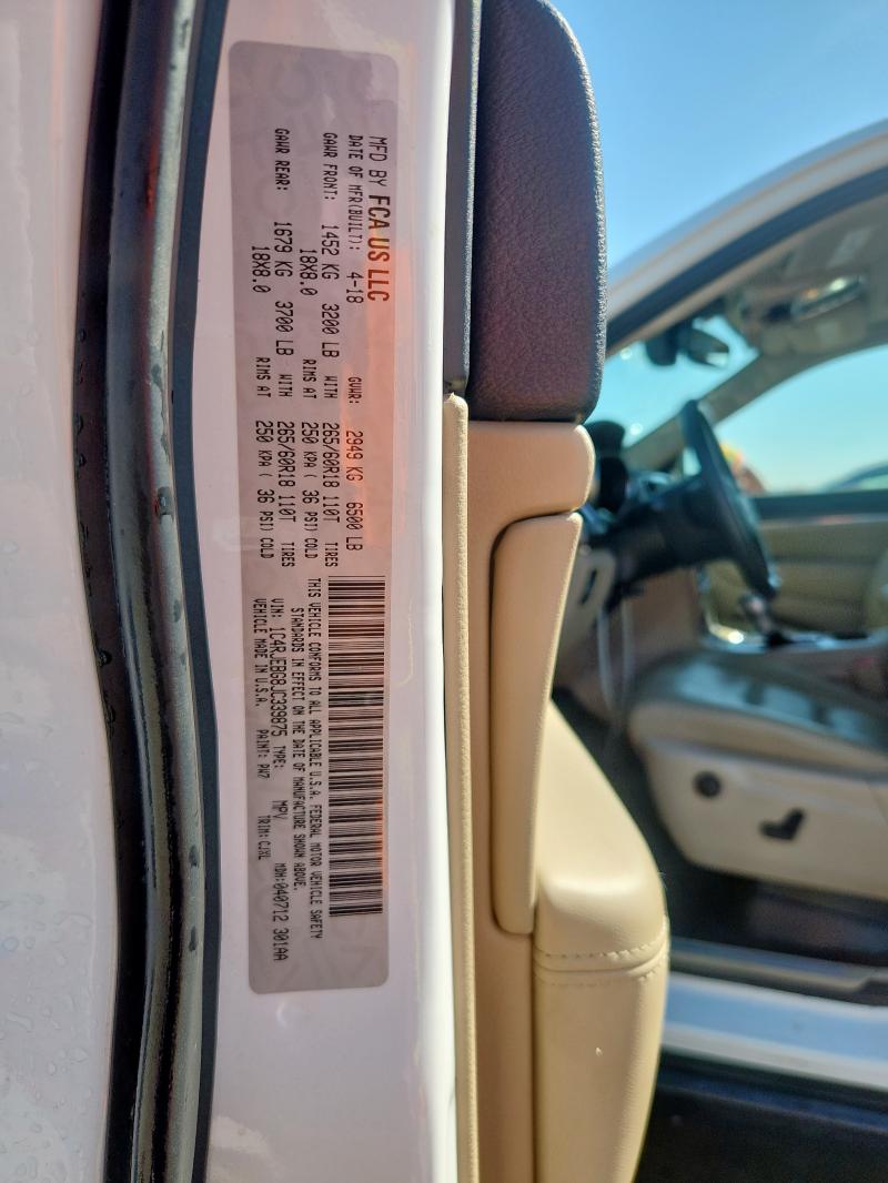 2018 JEEP GRAND CHER - 1C4RJEBG8JC339875