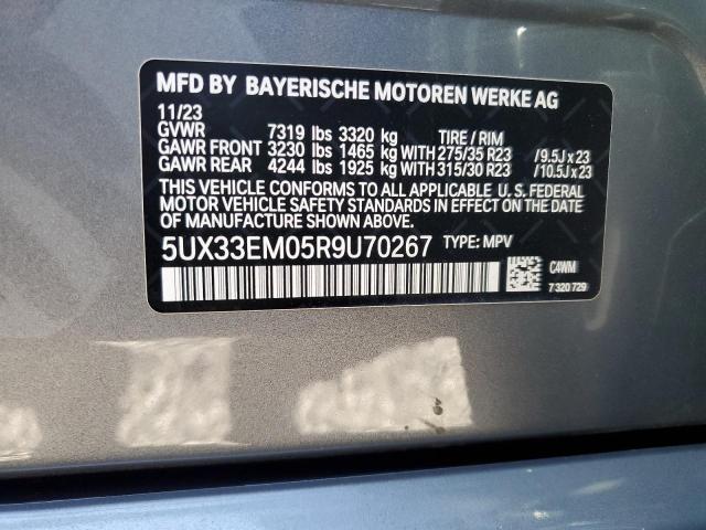 2024 BMW X7 M60I - 5UX33EM05R9U70267