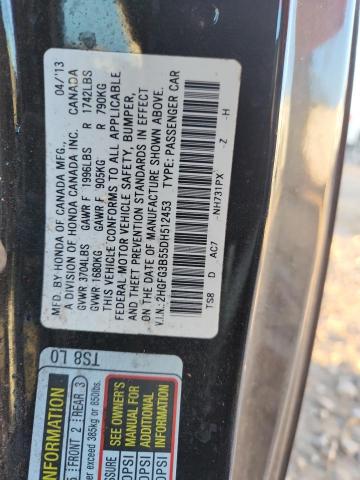 2013 HONDA CIVIC LX - 2HGFG3B55DH512453