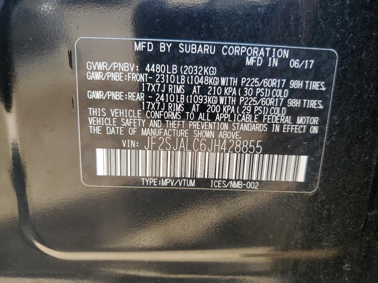 SUBARU FORESTER 2.5I LIMITED