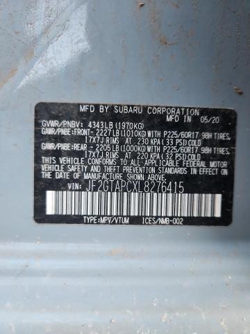 2020 SUBARU CROSSTREK #3285906575